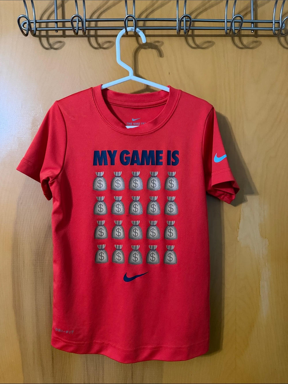 Nike Red Boys' 'My Game Is' Graphic Performance Tee